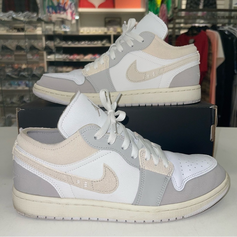 Air Jordan 1 Low SE Craft 'Inside Out - Tech Grey' - lightly worn